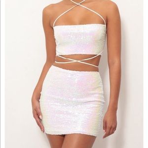 Eva iridescent Sequin Set - Lucy in the Sky Size S